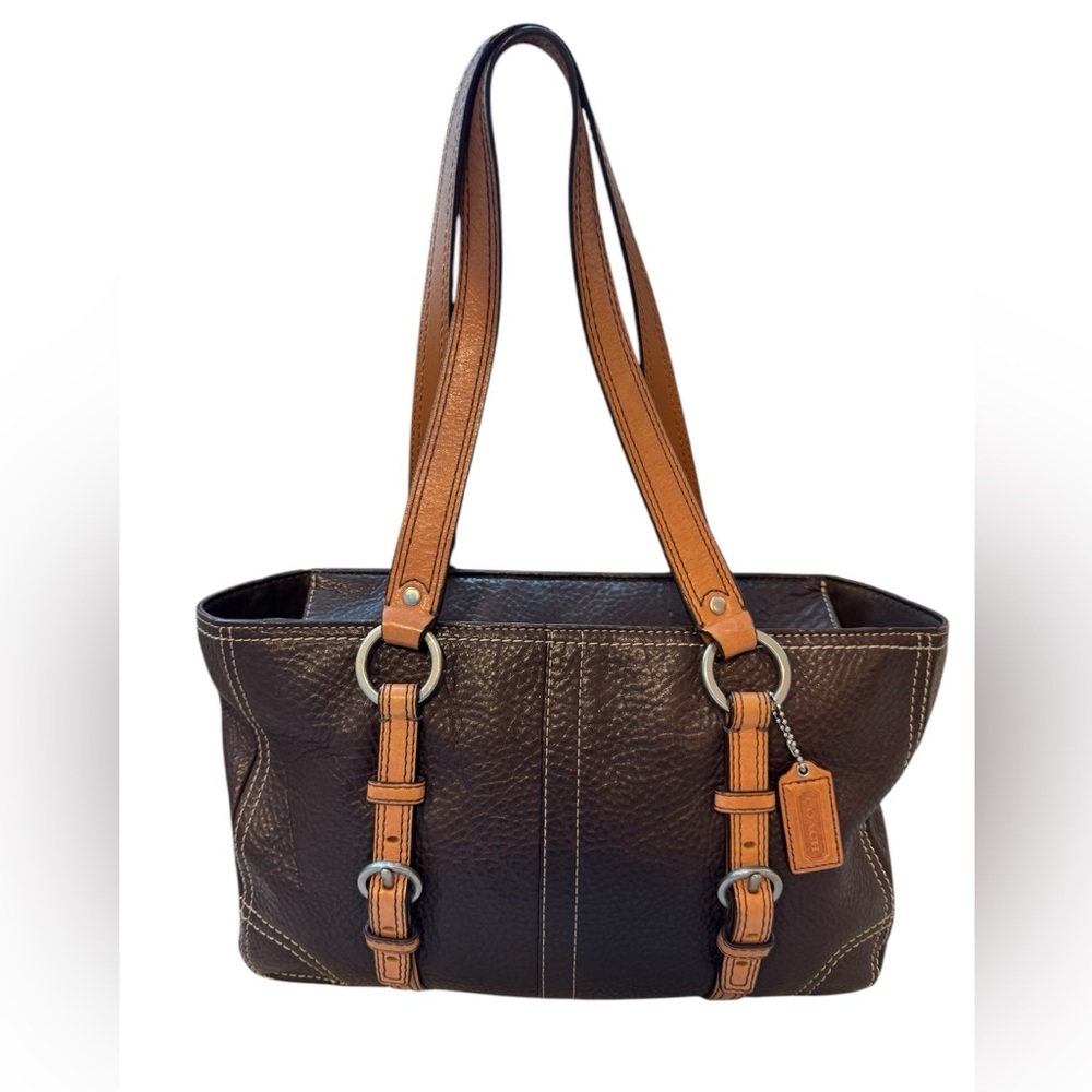 ❌SOLD❌ Coach Chelsea Brown Pebbled Leather Tote - Picture 1 of 11